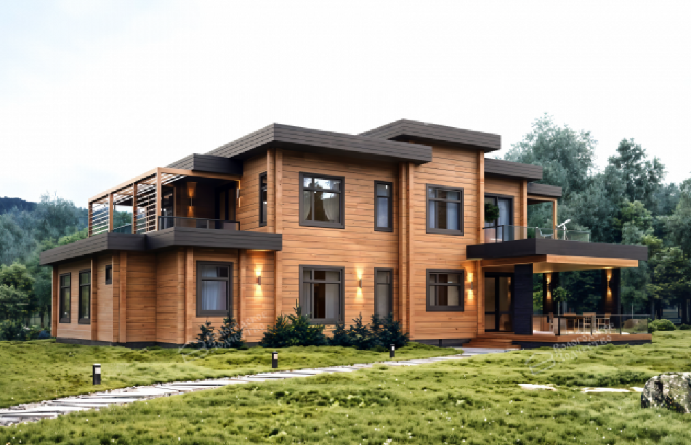 Дом из клееного бруса VZ-387