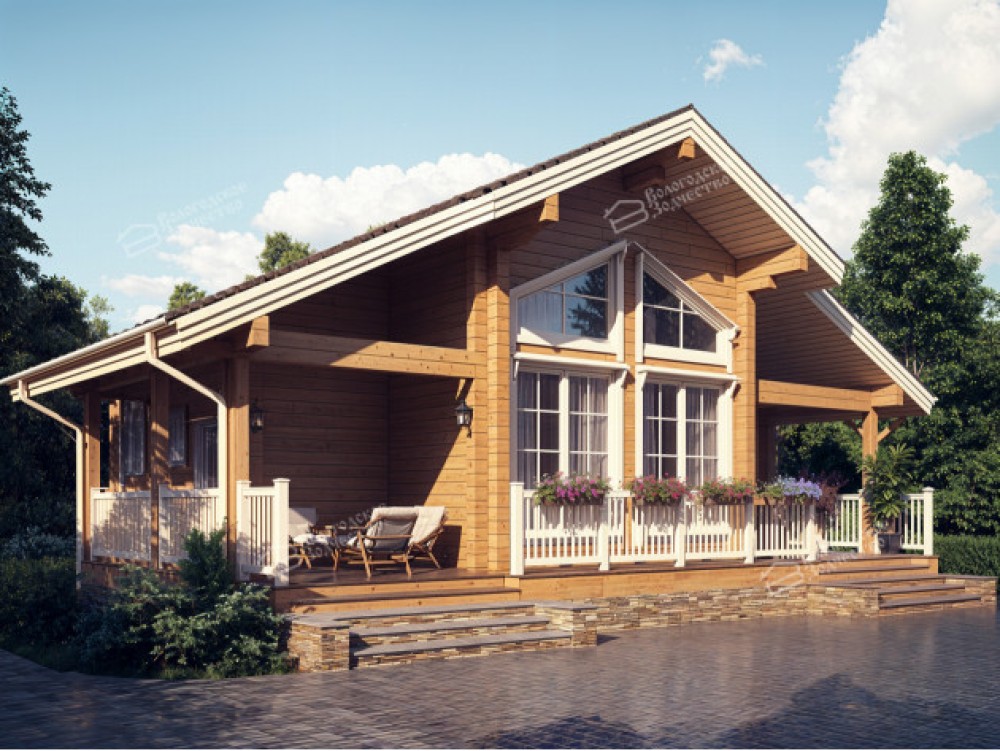 Дом из клееного бруса VZ-390 