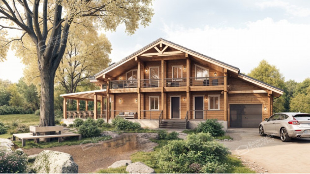 Дом из клееного бруса VZ-393