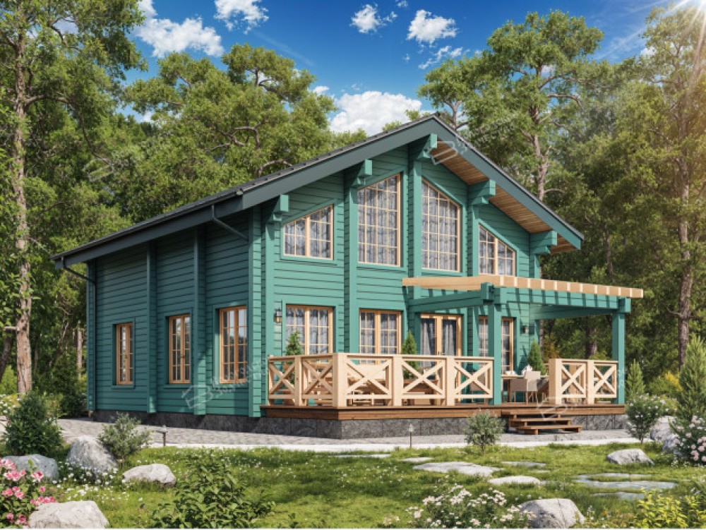 Дом из клееного бруса VZ-396