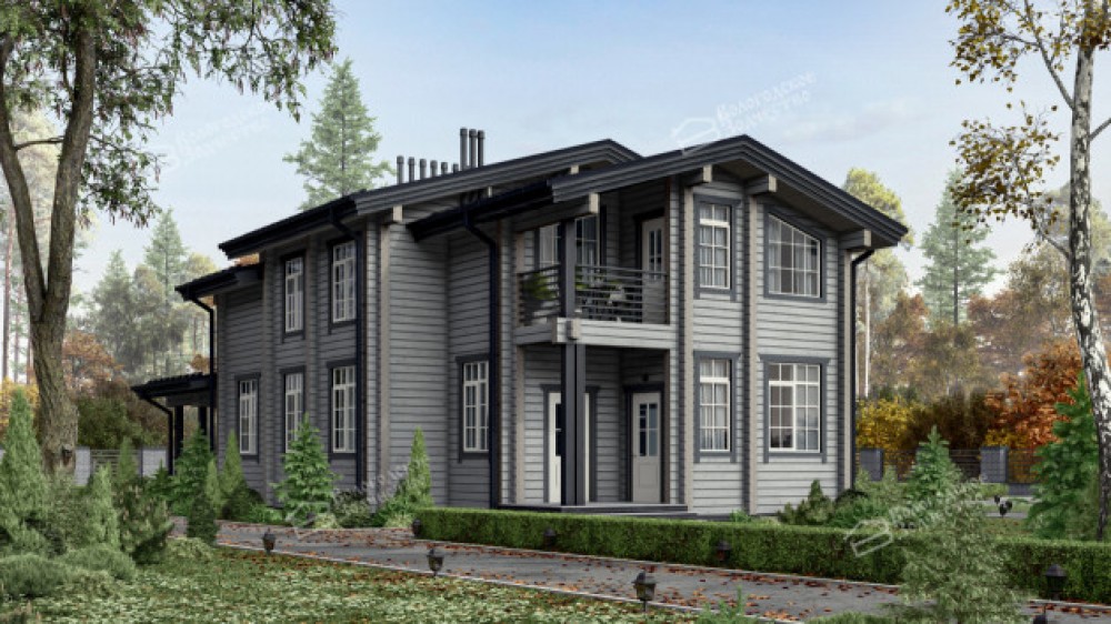 Дом из клееного бруса VZ-406 