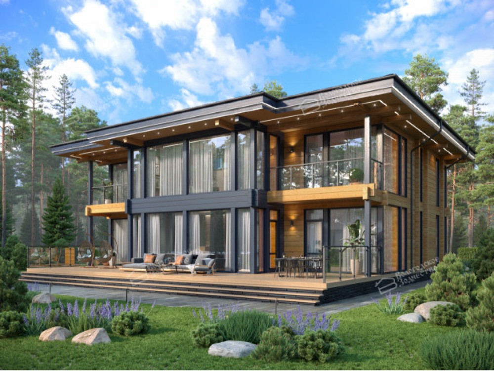 Дом из клееного бруса VZ-472  