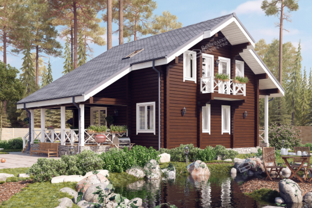 Дом из клееного бруса VZ-470