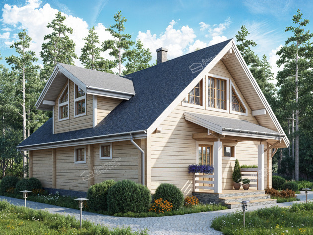 Дом из клееного бруса VZ-388 