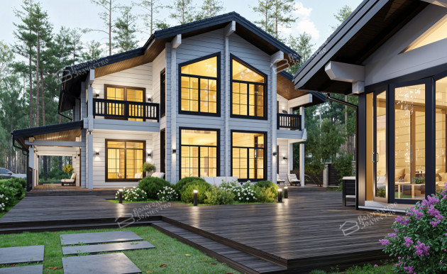 Дом из клееного бруса VZ-391