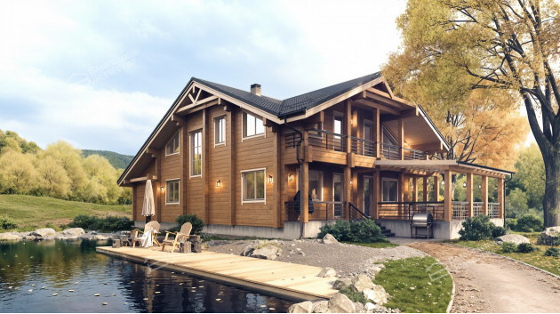 Дом из клееного бруса VZ-393