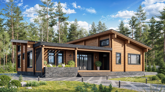 Дом из клееного бруса VZ-402