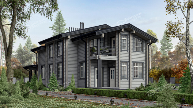 Дом из клееного бруса VZ-406 