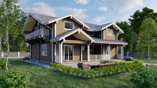 Дом из клееного бруса VZ-391