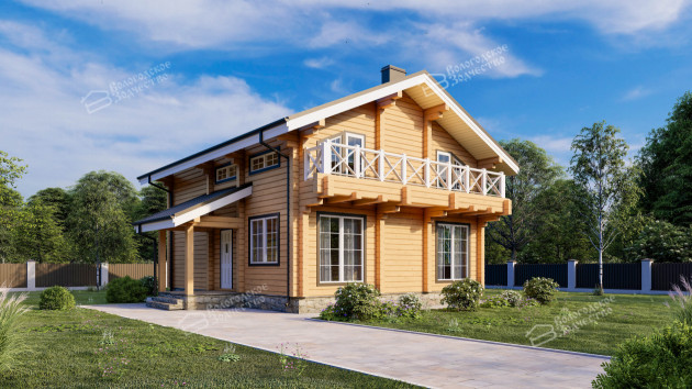 Дом из клееного бруса VZ-382