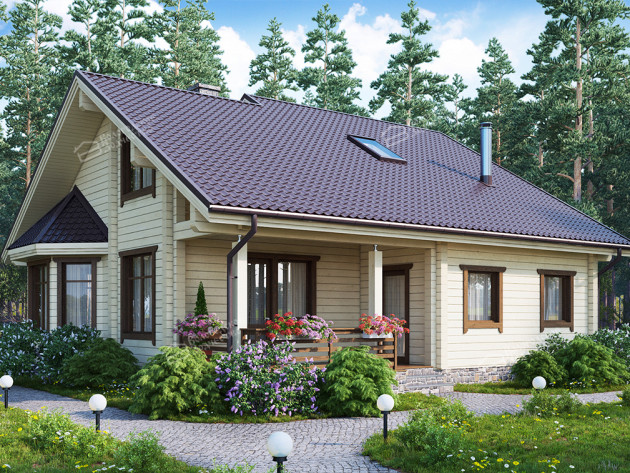 Дом из клееного бруса VZ-327